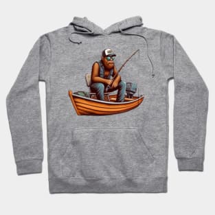 Fishing Bigfoot Hoodie